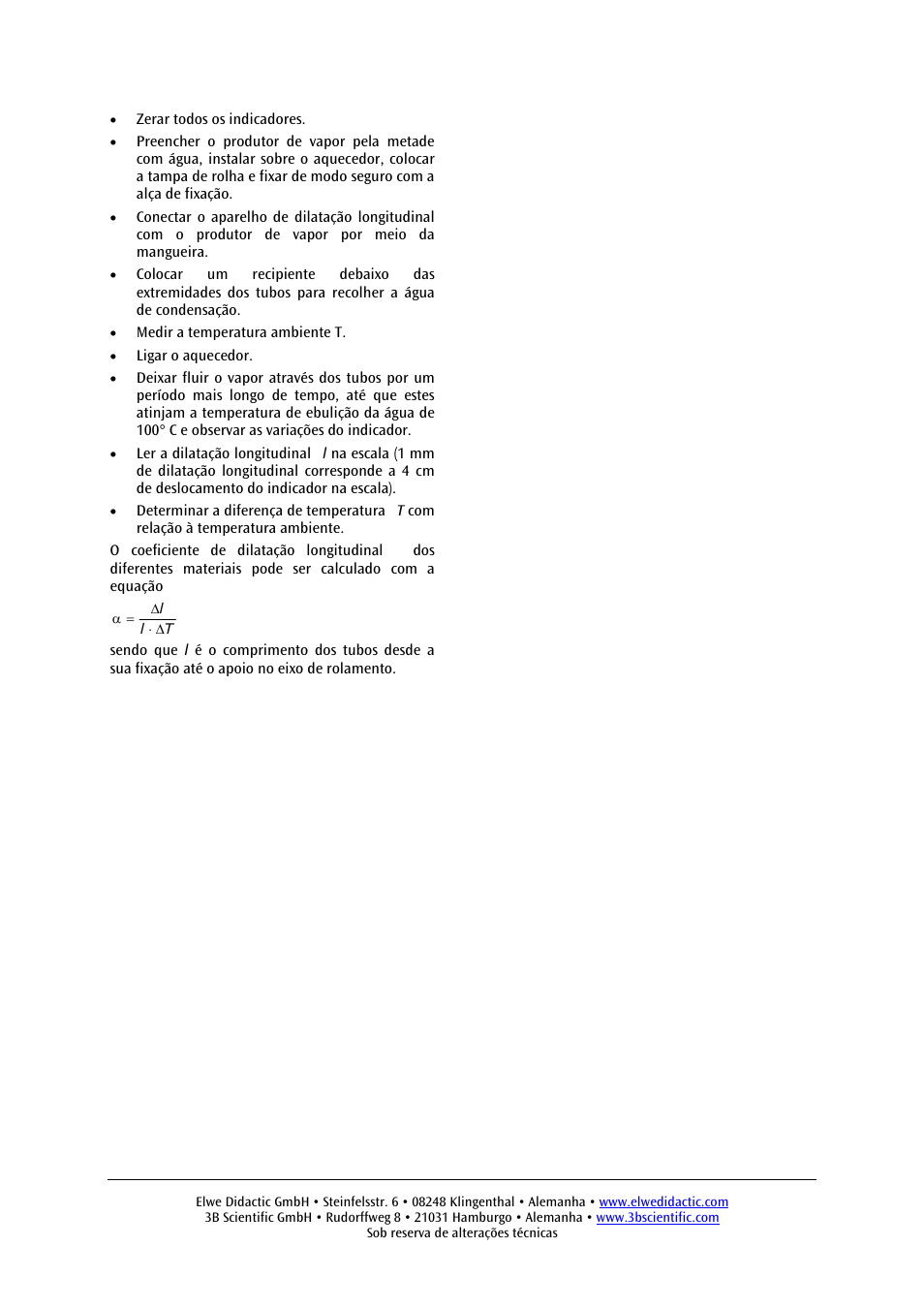 3B Scientific Linear Expansion Apparatus with Three Pointers User Manual | Page 12 / 12