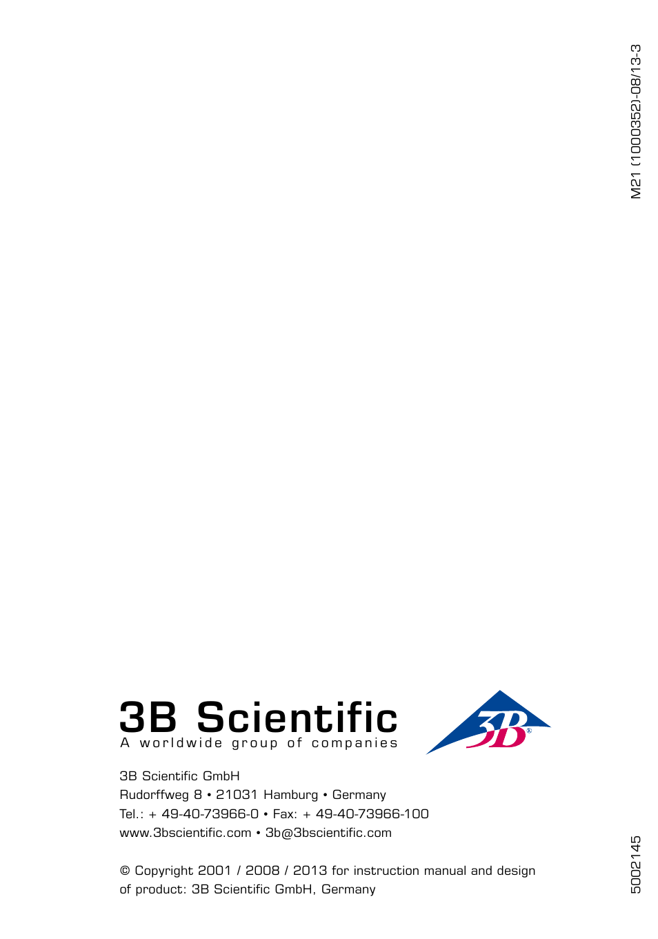 3b scientific | 3B Scientific Deluxe Muscle Leg, 7 part, Life Size User Manual | Page 28 / 28