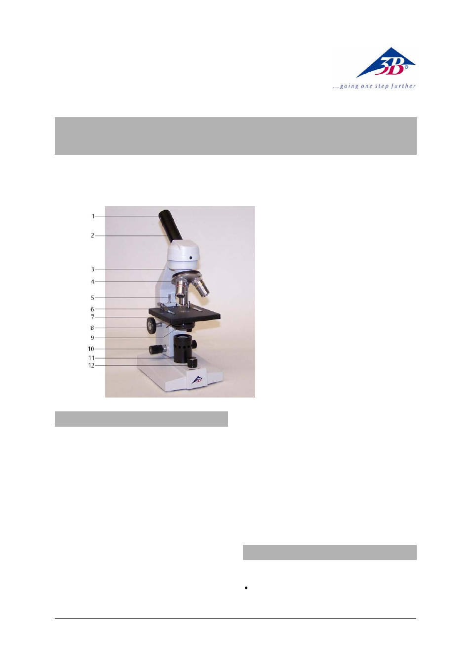 3B Scientific Digital Course Microscope Model 100, LED (230 V, 50__60 Hz) User Manual | 2 pages