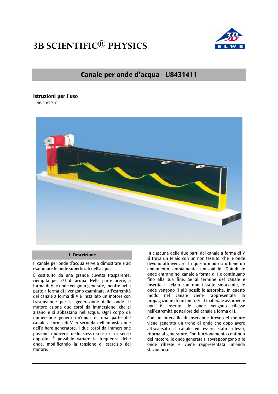 3b scientific® physics | 3B Scientific Water Wave Channel User Manual | Page 19 / 36