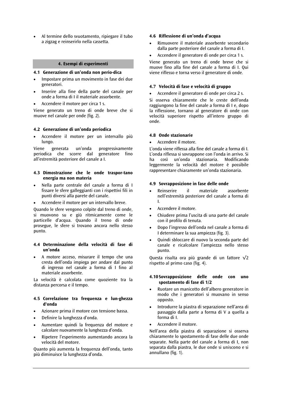 3B Scientific Water Wave Channel User Manual | Page 21 / 36