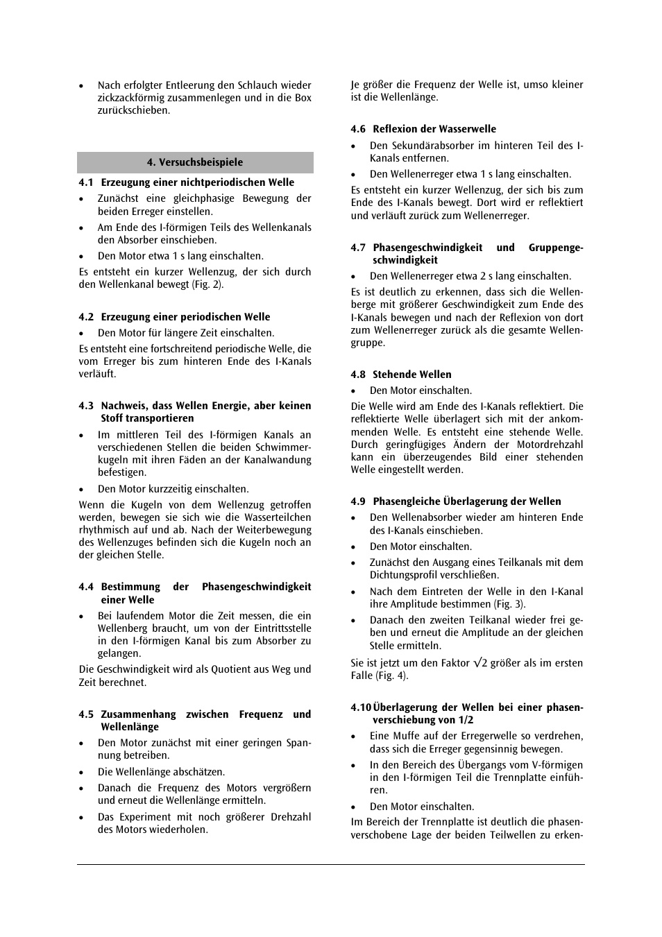 3B Scientific Water Wave Channel User Manual | Page 3 / 36