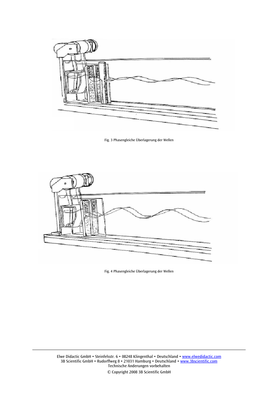 3B Scientific Water Wave Channel User Manual | Page 5 / 36