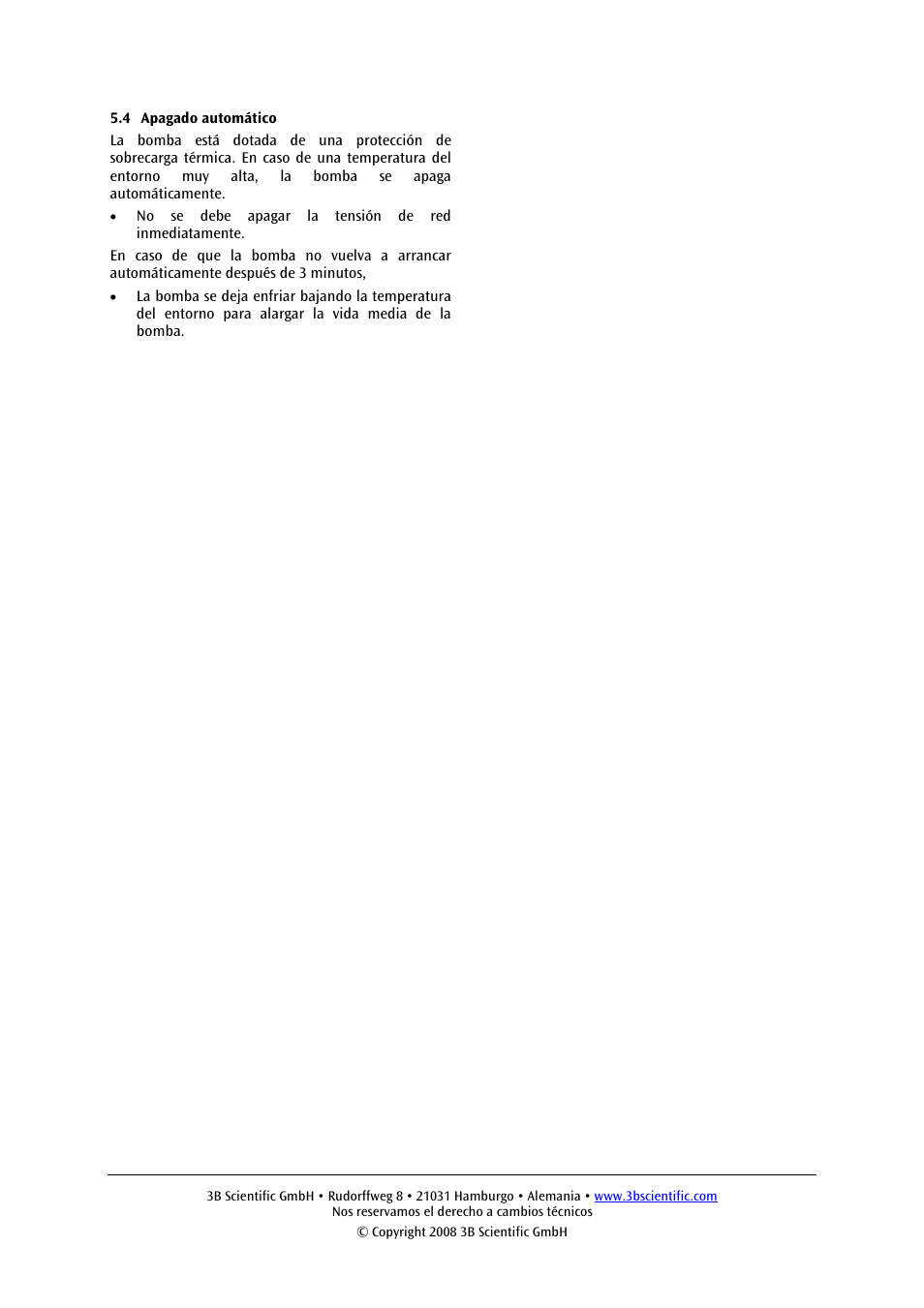 3B Scientific Rotary-Vane Vacuum Pump, Two-Stage User Manual | Page 20 / 24