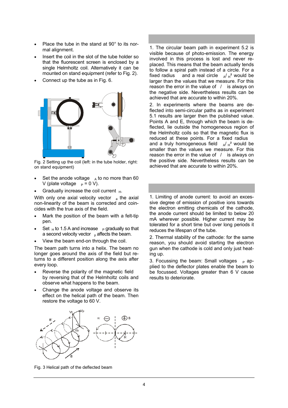 3B Scientific Teltron Dual Beam Tube D User Manual | Page 4 / 6