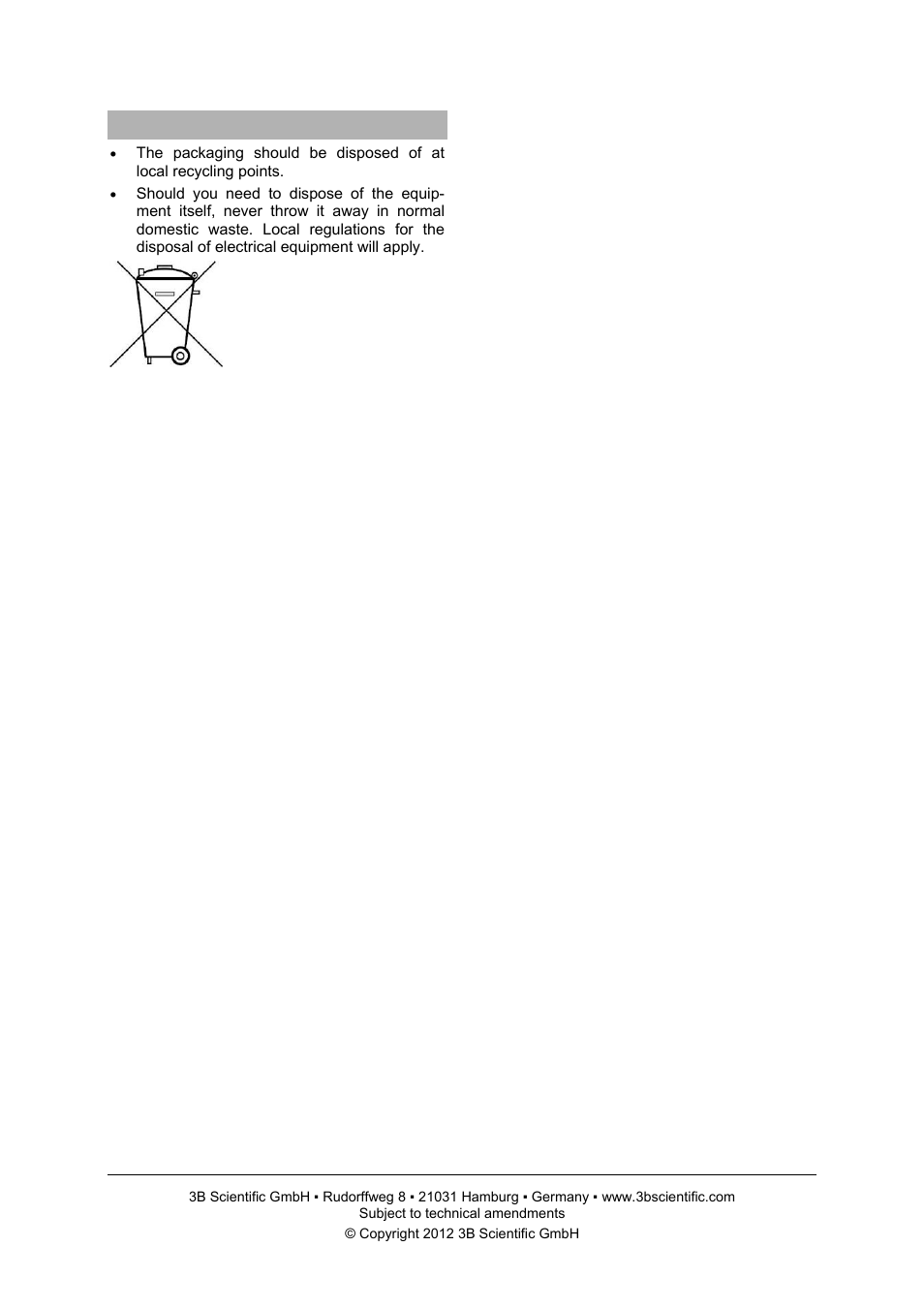 3B Scientific Rotary-Vane Vacuum Pump, Two-Stage User Manual | Page 4 / 4