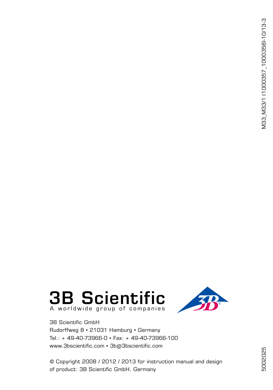 3b scientific | 3B Scientific Hand Skeleton Model with Ligaments and Muscles User Manual | Page 32 / 32