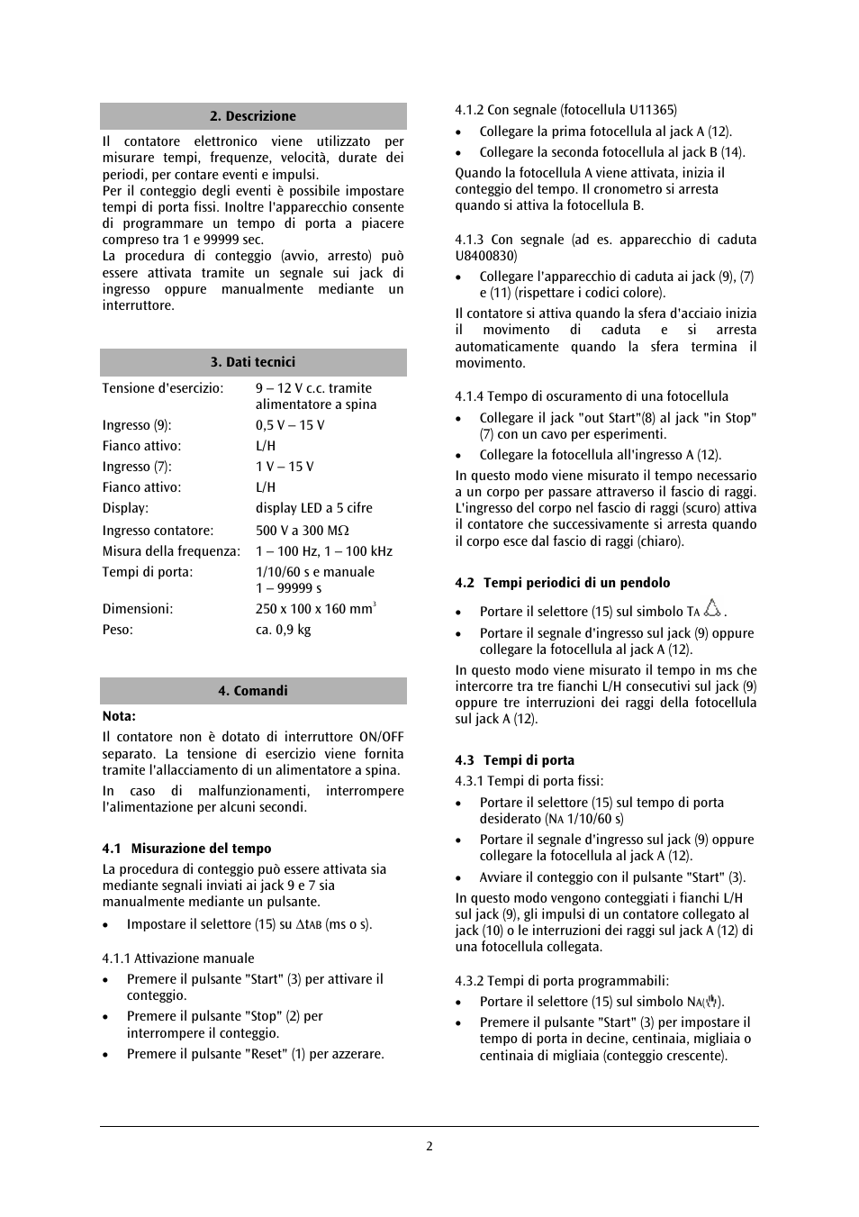 3B Scientific Digital Counter (115 V, 50__60 Hz) User Manual | Page 11 / 18