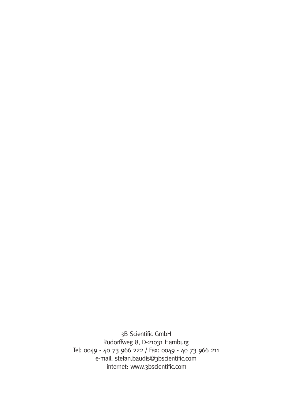 3B Scientific 3B LASER SHOWER User Manual | Page 40 / 40