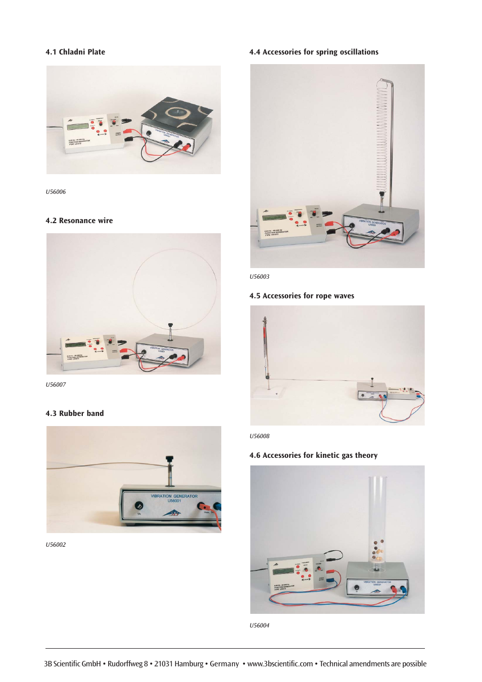 3B Scientific Vibration Generator User Manual | Page 4 / 12