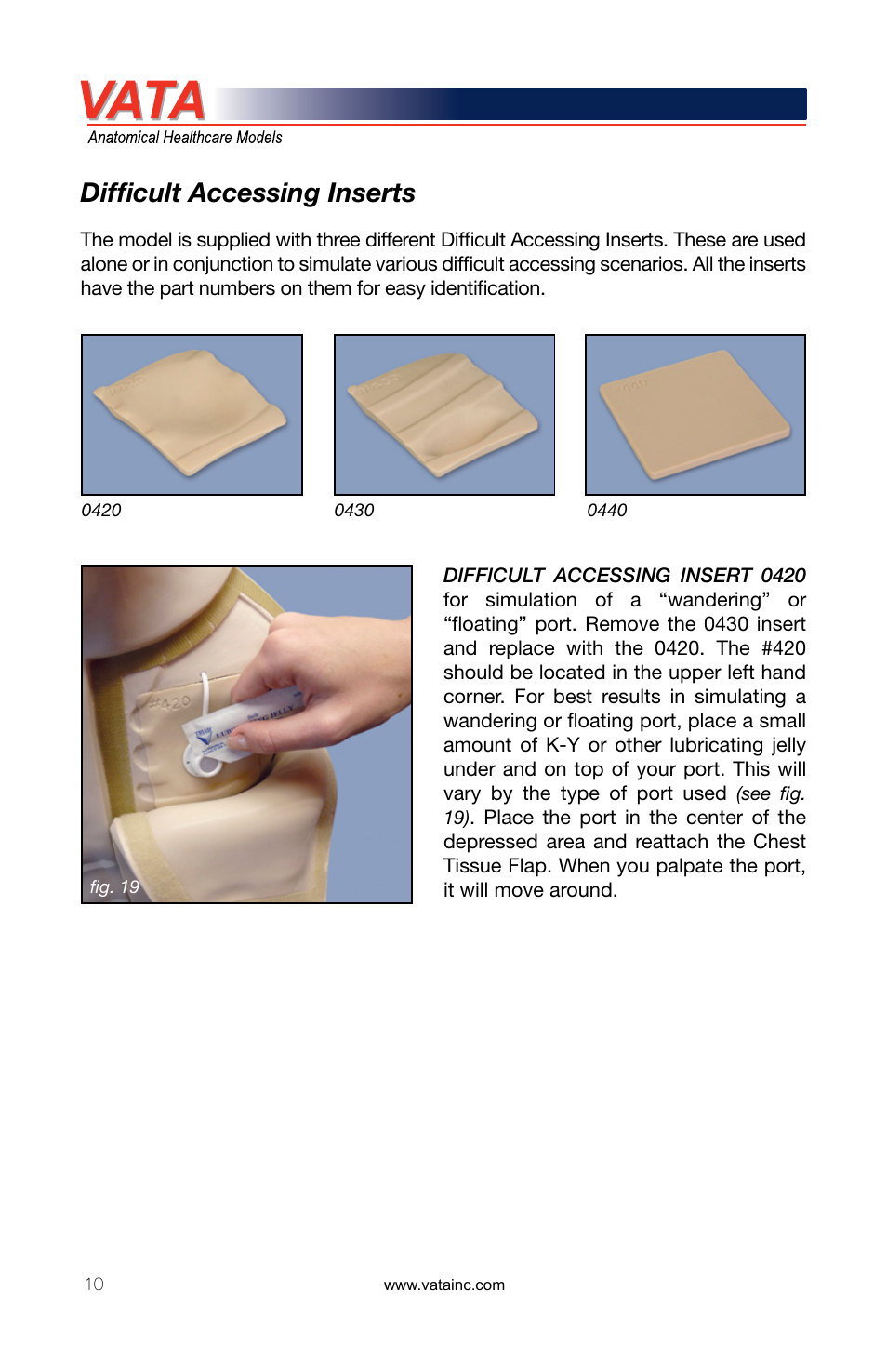 Difficult accessing inserts | 3B Scientific Chester Chest™ With New Advanced Arm User Manual | Page 10 / 12