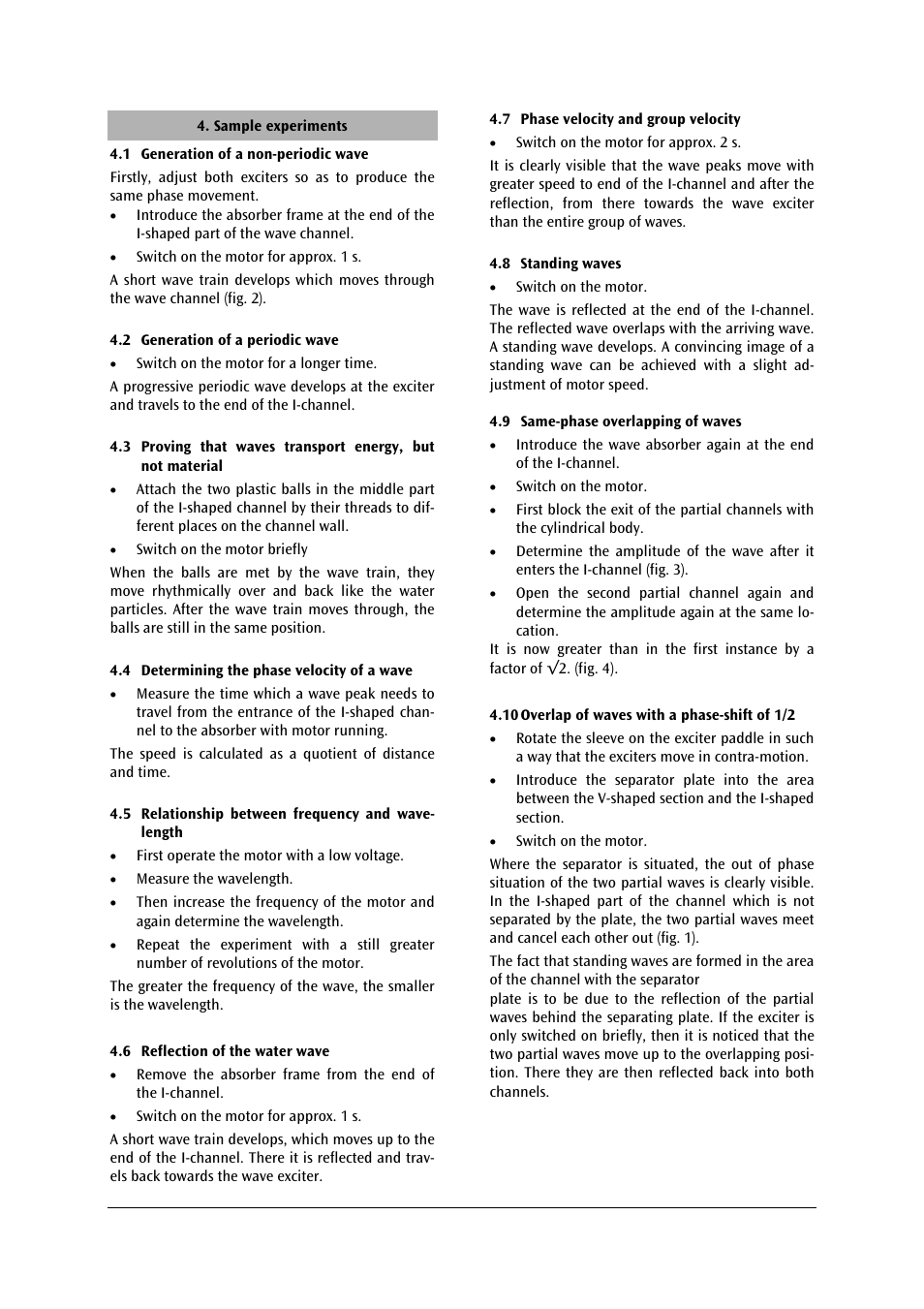 3B Scientific Water Wave Channel User Manual | Page 3 / 6