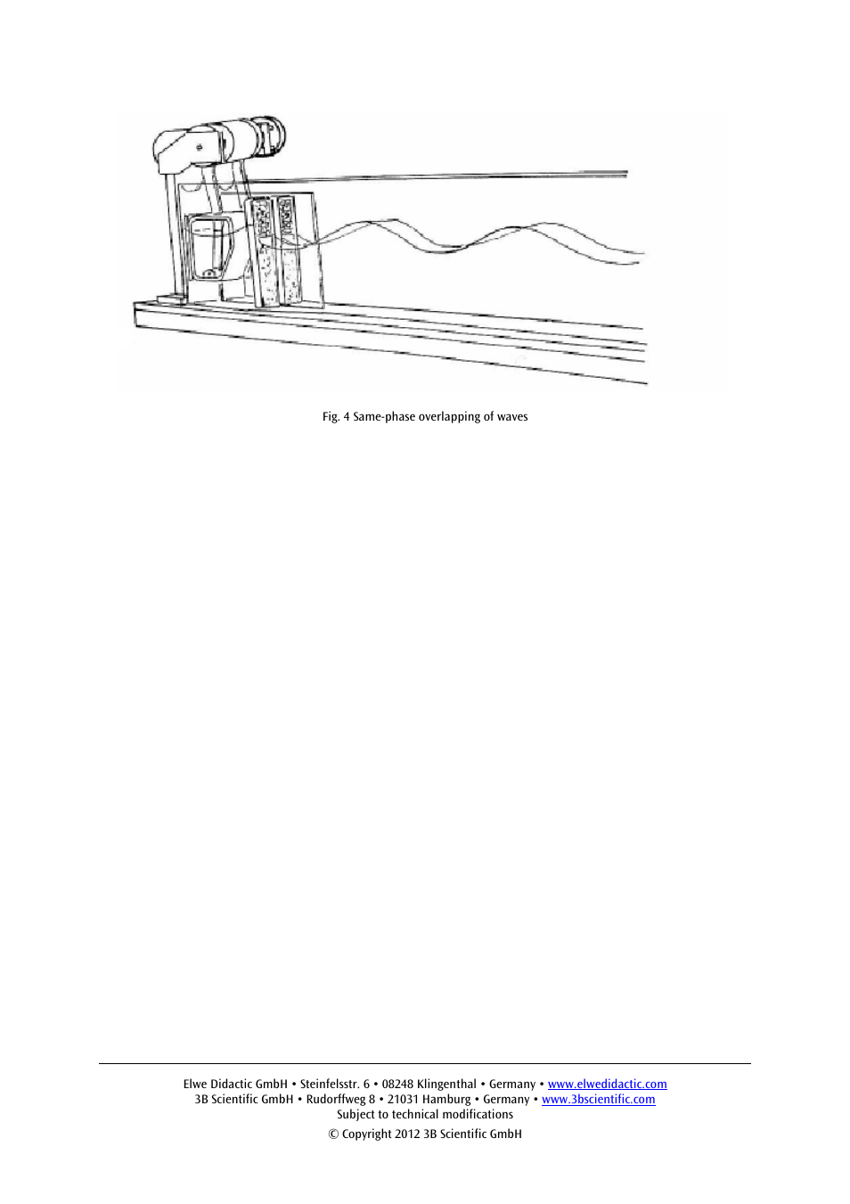 3B Scientific Water Wave Channel User Manual | Page 5 / 6