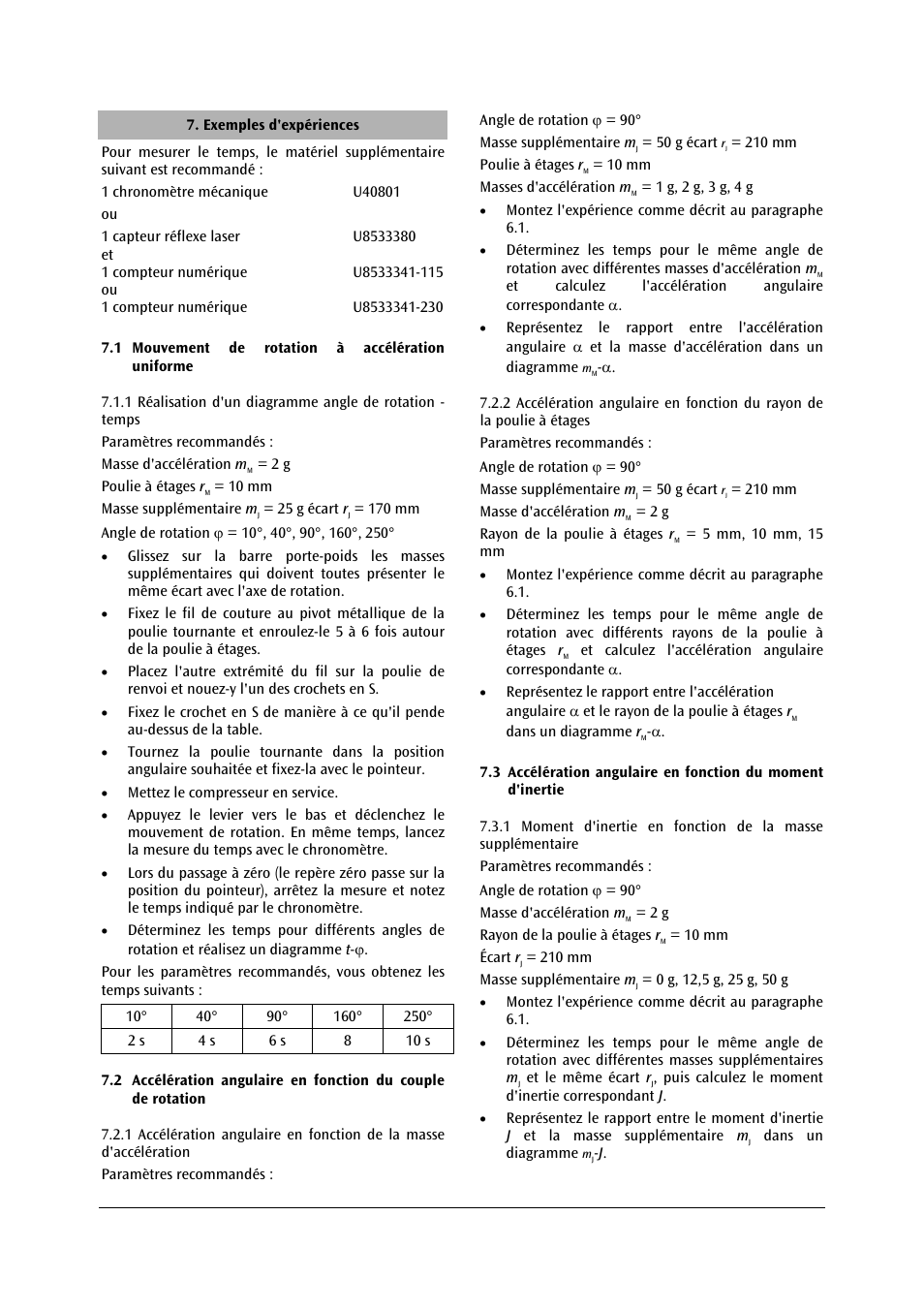 3B Scientific Rotating System on Air Bed (230 V, 50__60 Hz) User Manual | Page 16 / 36