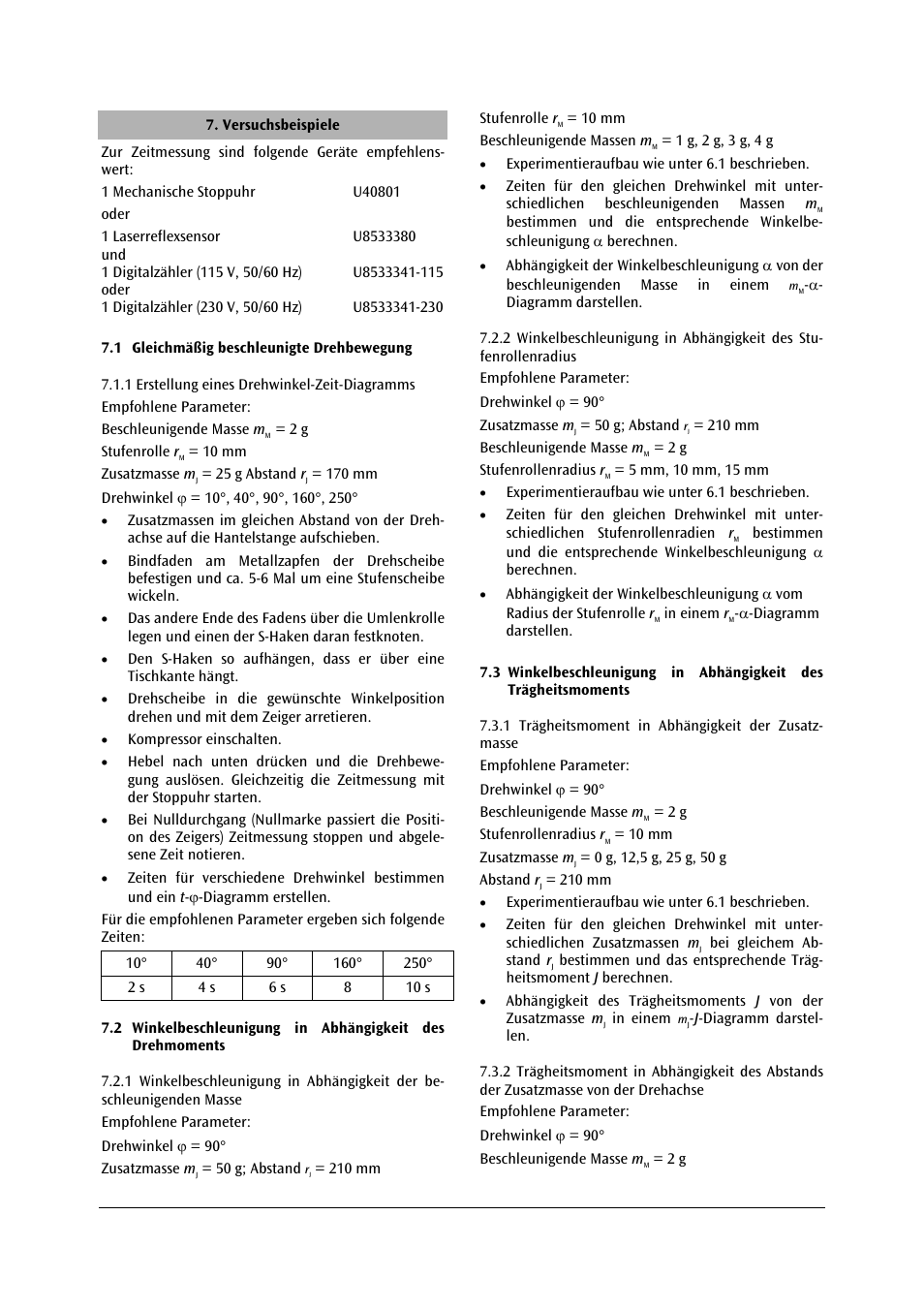 3B Scientific Rotating System on Air Bed (230 V, 50__60 Hz) User Manual | Page 4 / 36