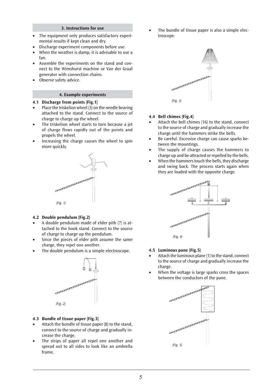 3B Scientific Electrostatic Equipment Set User Manual | Page 2 / 4