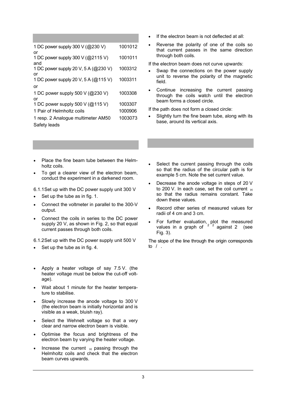 3B Scientific Fine Beam Tube (Neon-filled) on Connector Base User Manual | Page 3 / 6