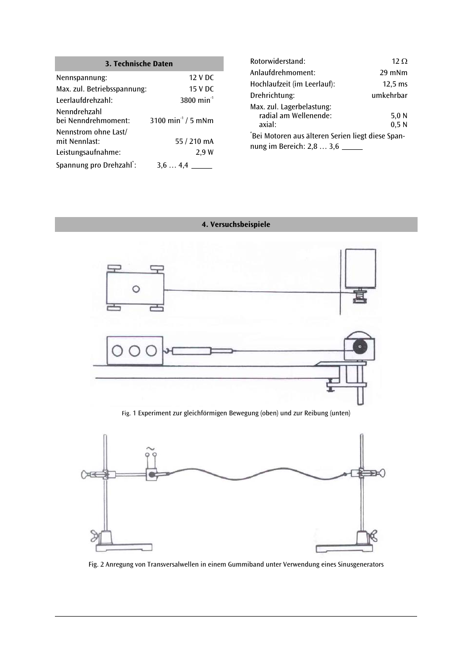 3B Scientific Motor, 12 V DC User Manual | Page 2 / 24