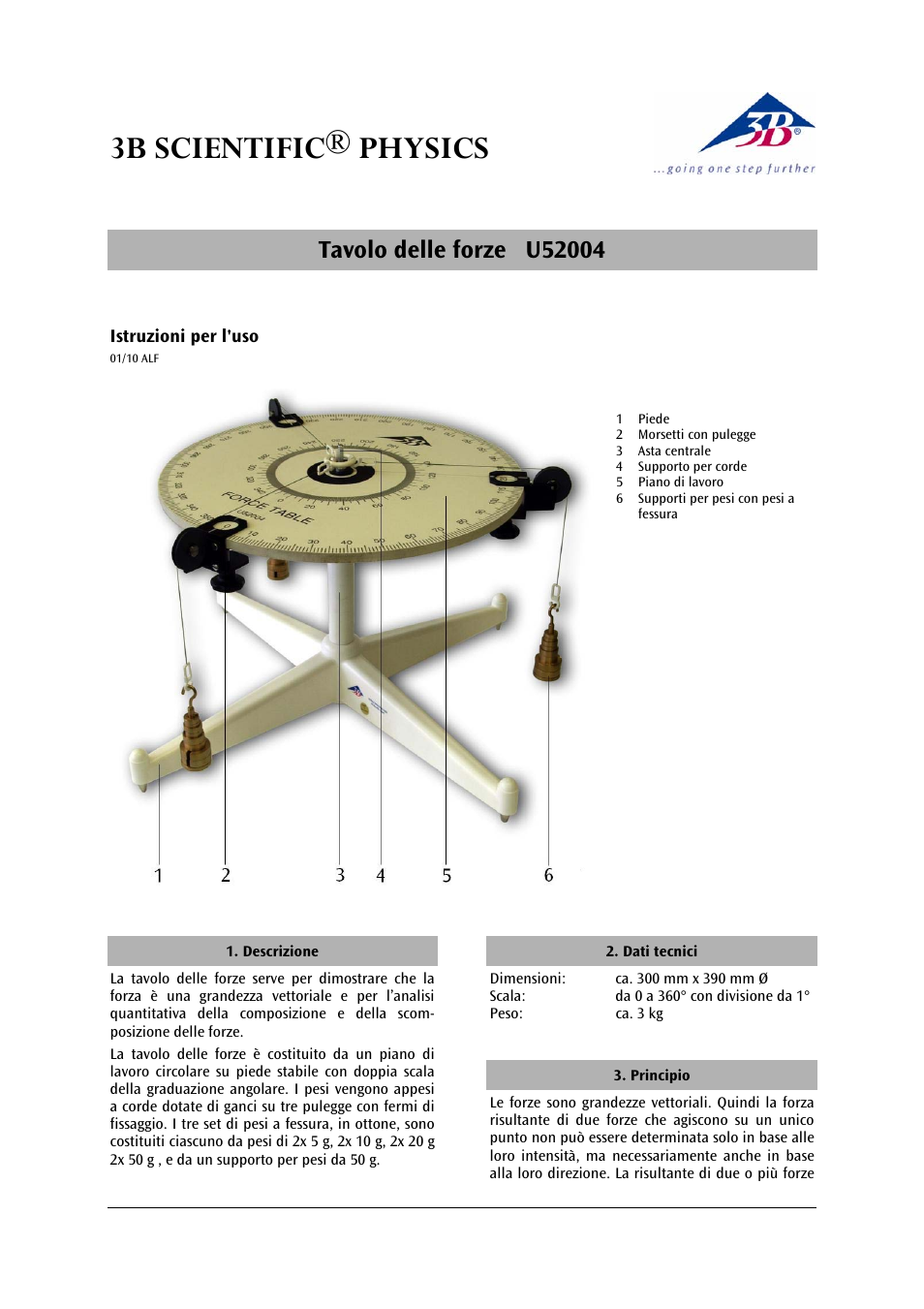 3b scientific® physics | 3B Scientific Force Table User Manual | Page 13 / 24