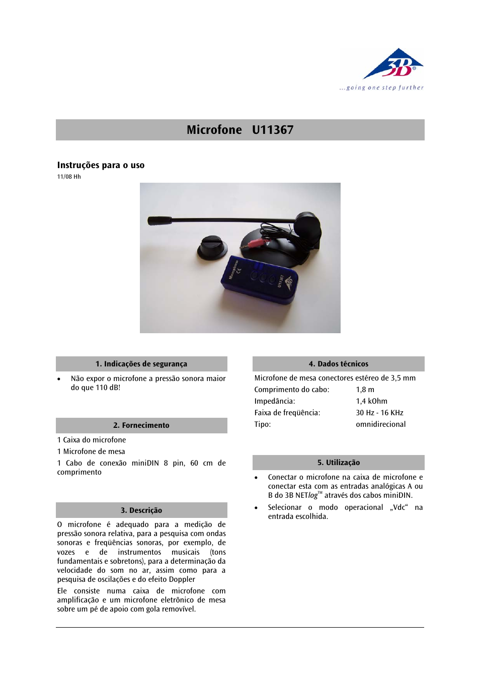 3b scientific, Physics | 3B Scientific Microphone User Manual | Page 11 / 12