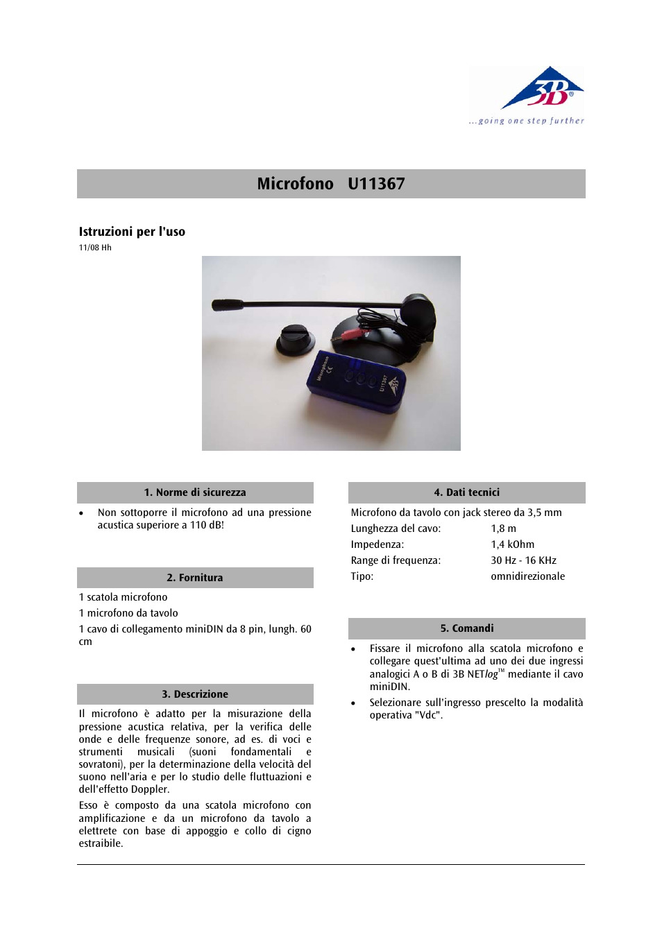 3b scientific, Physics | 3B Scientific Microphone User Manual | Page 7 / 12