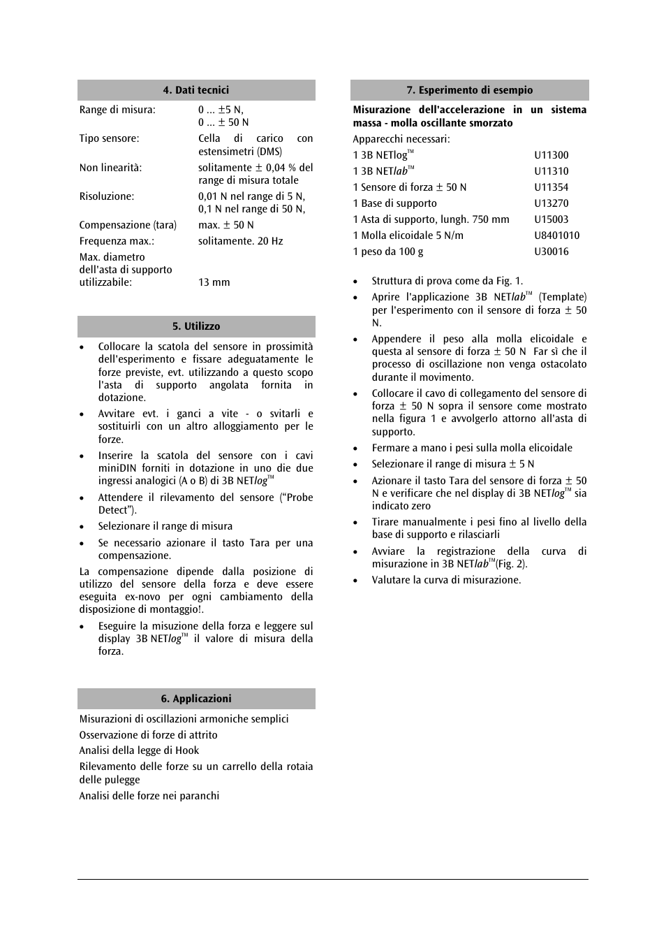 3B Scientific Force Sensor, ±50 N User Manual | Page 14 / 23