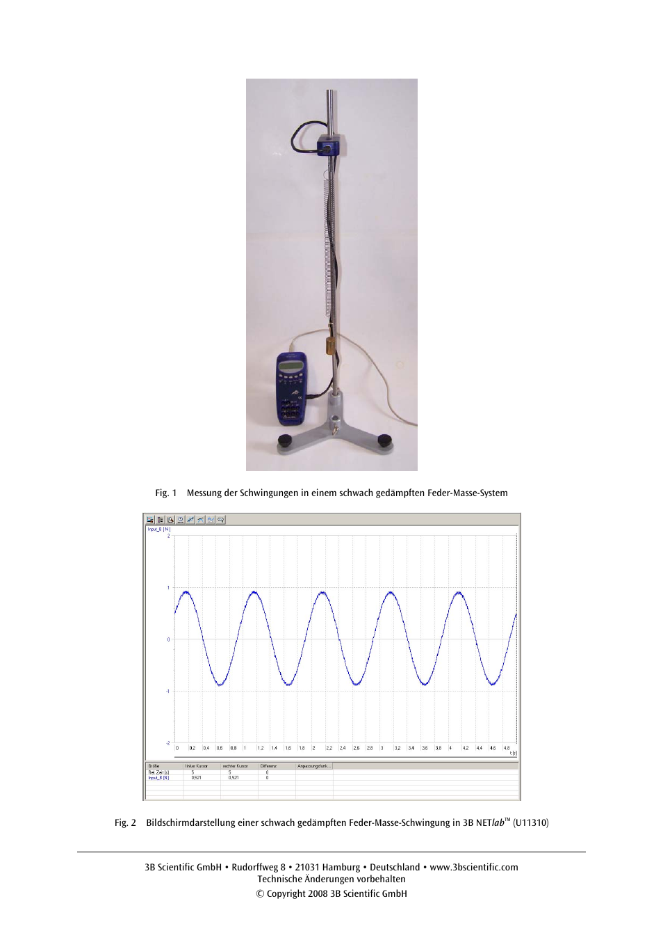 3B Scientific Force Sensor, ±50 N User Manual | Page 3 / 23