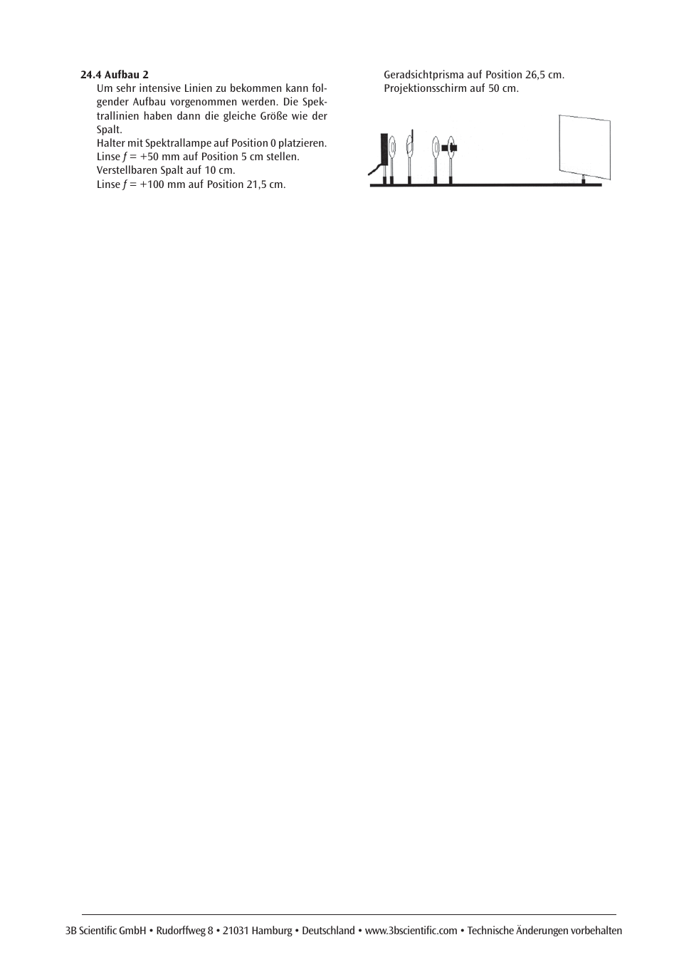 3B Scientific Optical Bench U, 1200 mm User Manual | Page 11 / 66