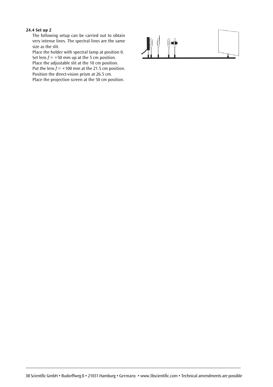 3B Scientific Optical Bench U, 1200 mm User Manual | Page 22 / 66