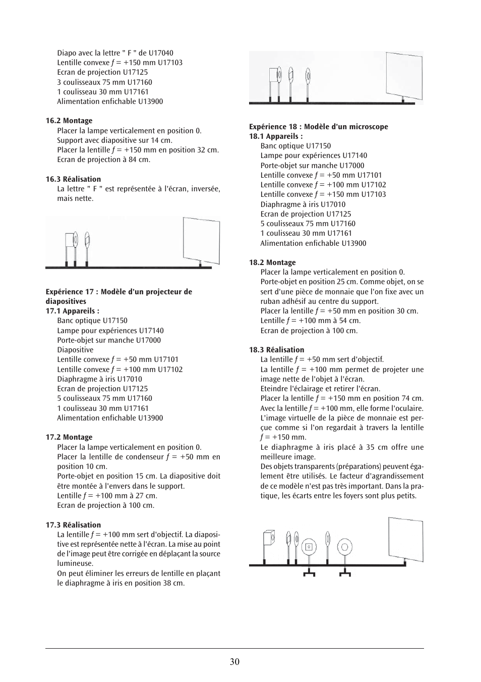 3B Scientific Optical Bench U, 1200 mm User Manual | Page 30 / 66