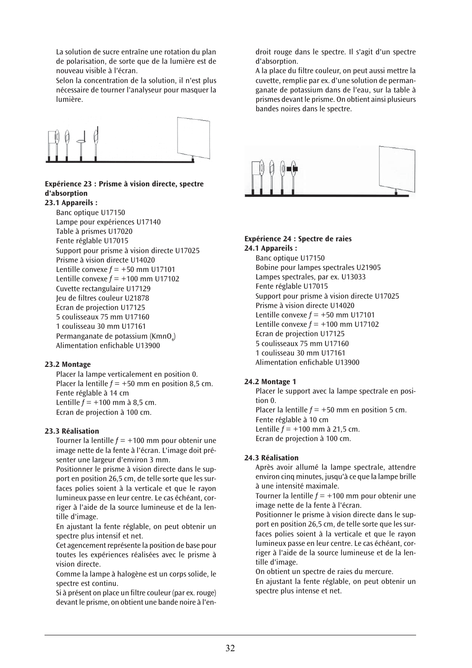 3B Scientific Optical Bench U, 1200 mm User Manual | Page 32 / 66