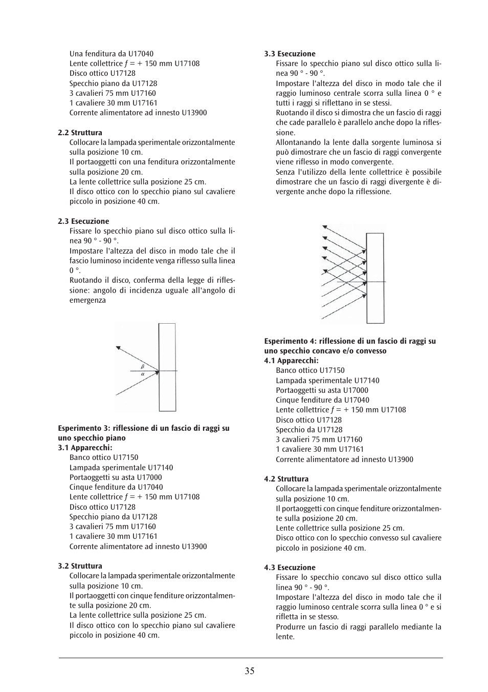 3B Scientific Optical Bench U, 1200 mm User Manual | Page 35 / 66