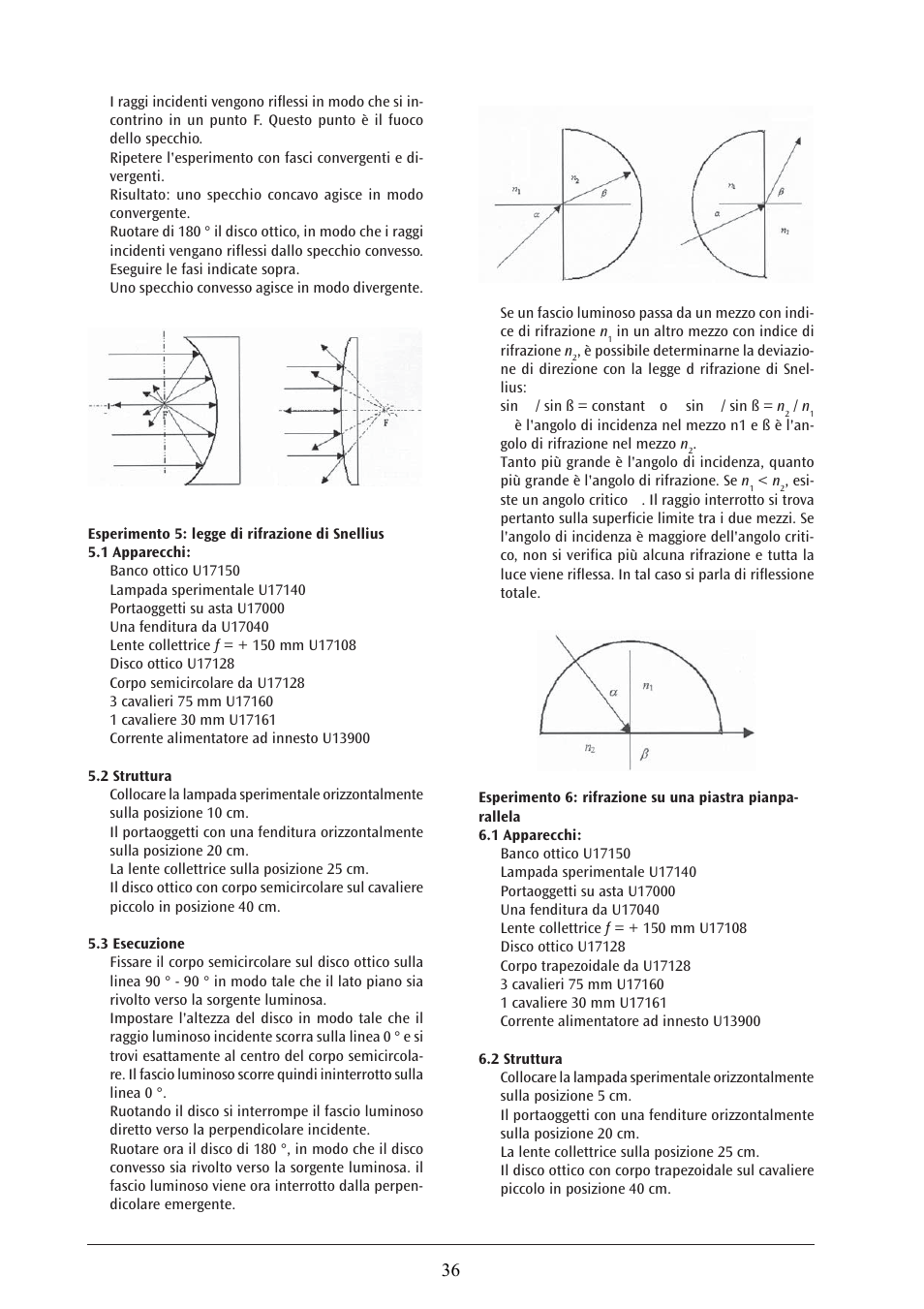 3B Scientific Optical Bench U, 1200 mm User Manual | Page 36 / 66