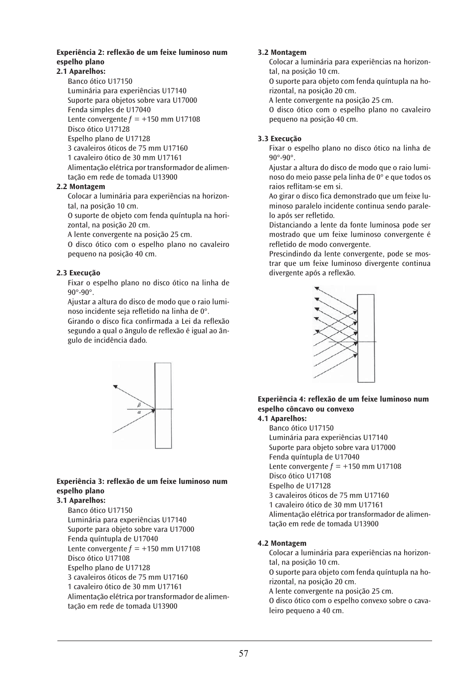 3B Scientific Optical Bench U, 1200 mm User Manual | Page 57 / 66