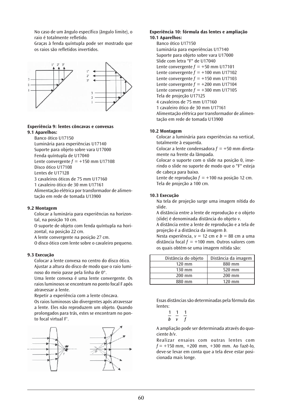 3B Scientific Optical Bench U, 1200 mm User Manual | Page 60 / 66