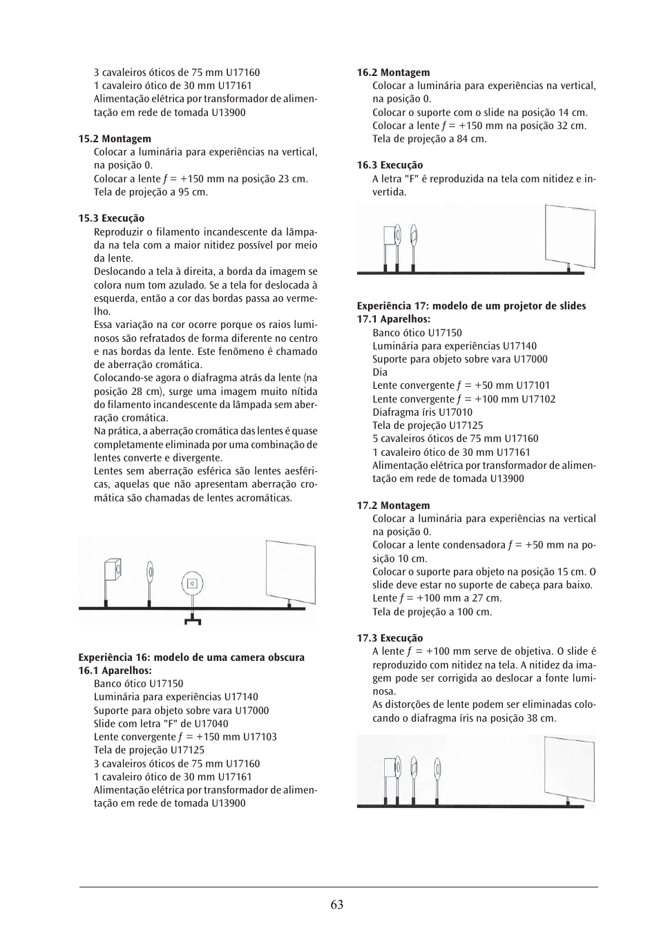 3B Scientific Optical Bench U, 1200 mm User Manual | Page 63 / 66