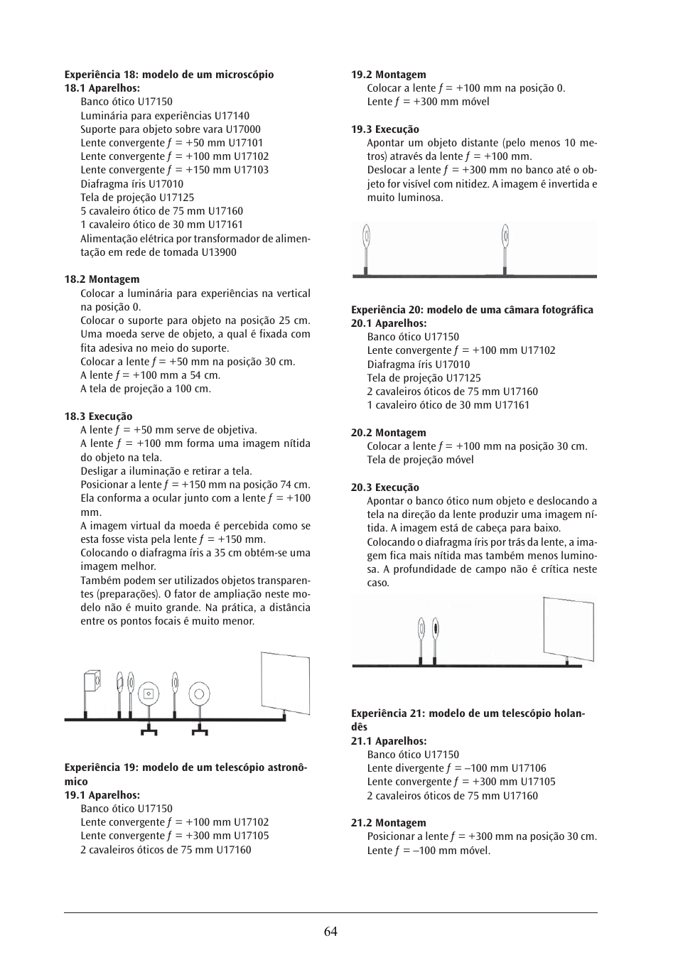 3B Scientific Optical Bench U, 1200 mm User Manual | Page 64 / 66