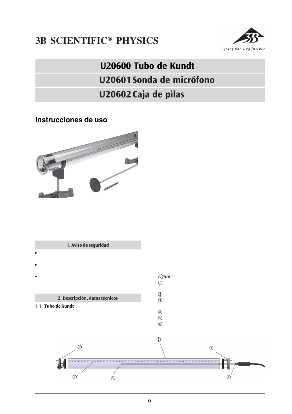 Instrucciones de uso | 3B Scientific Battery Box User Manual | Page 9 / 12
