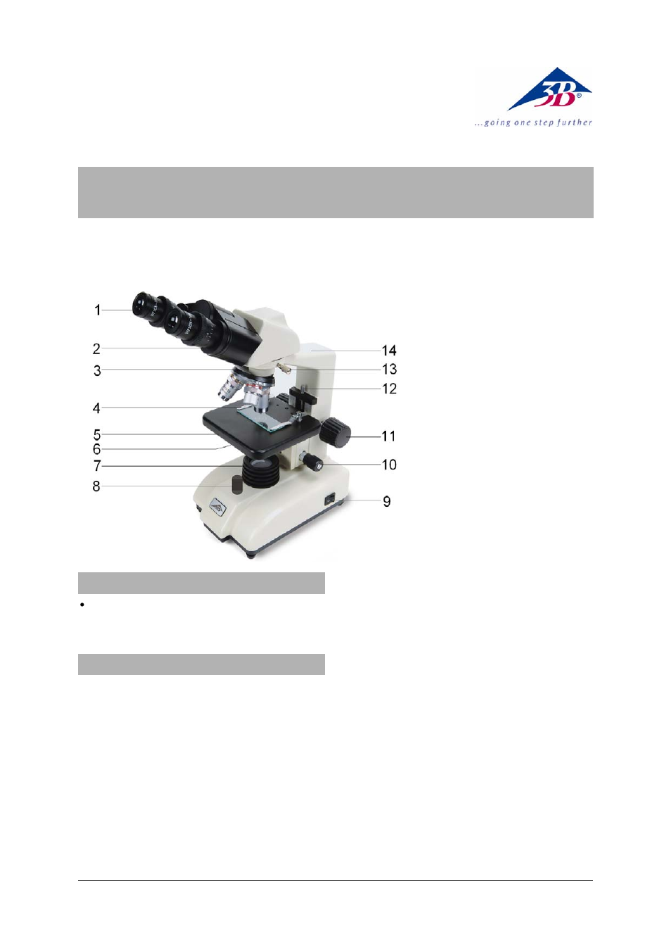 3B Scientific Binocular Course Microscope Model 200 LED (115 V, 50__60 Hz) User Manual | 2 pages