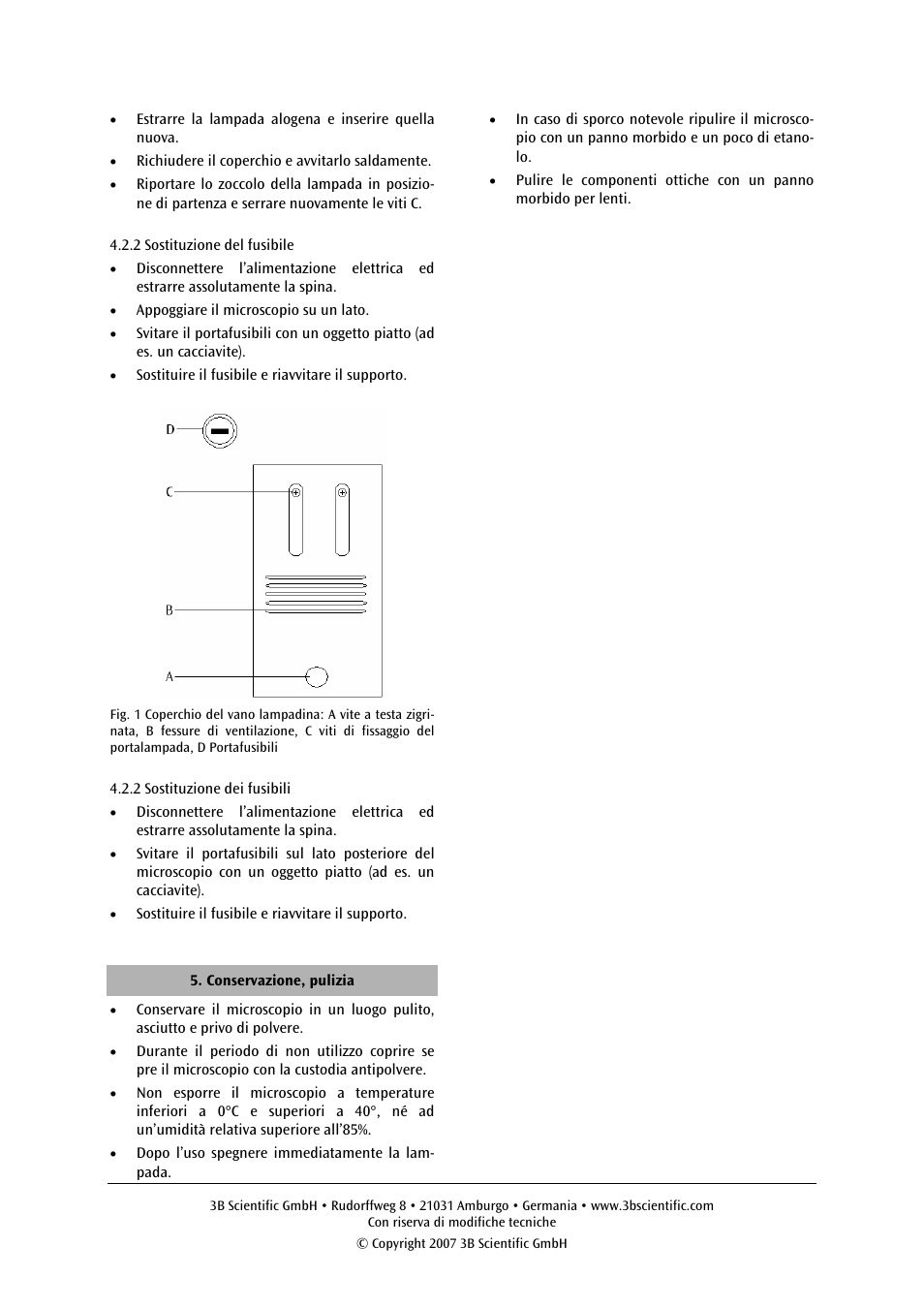 3B Scientific Binocular Microscope Model 400 User Manual | Page 12 / 18