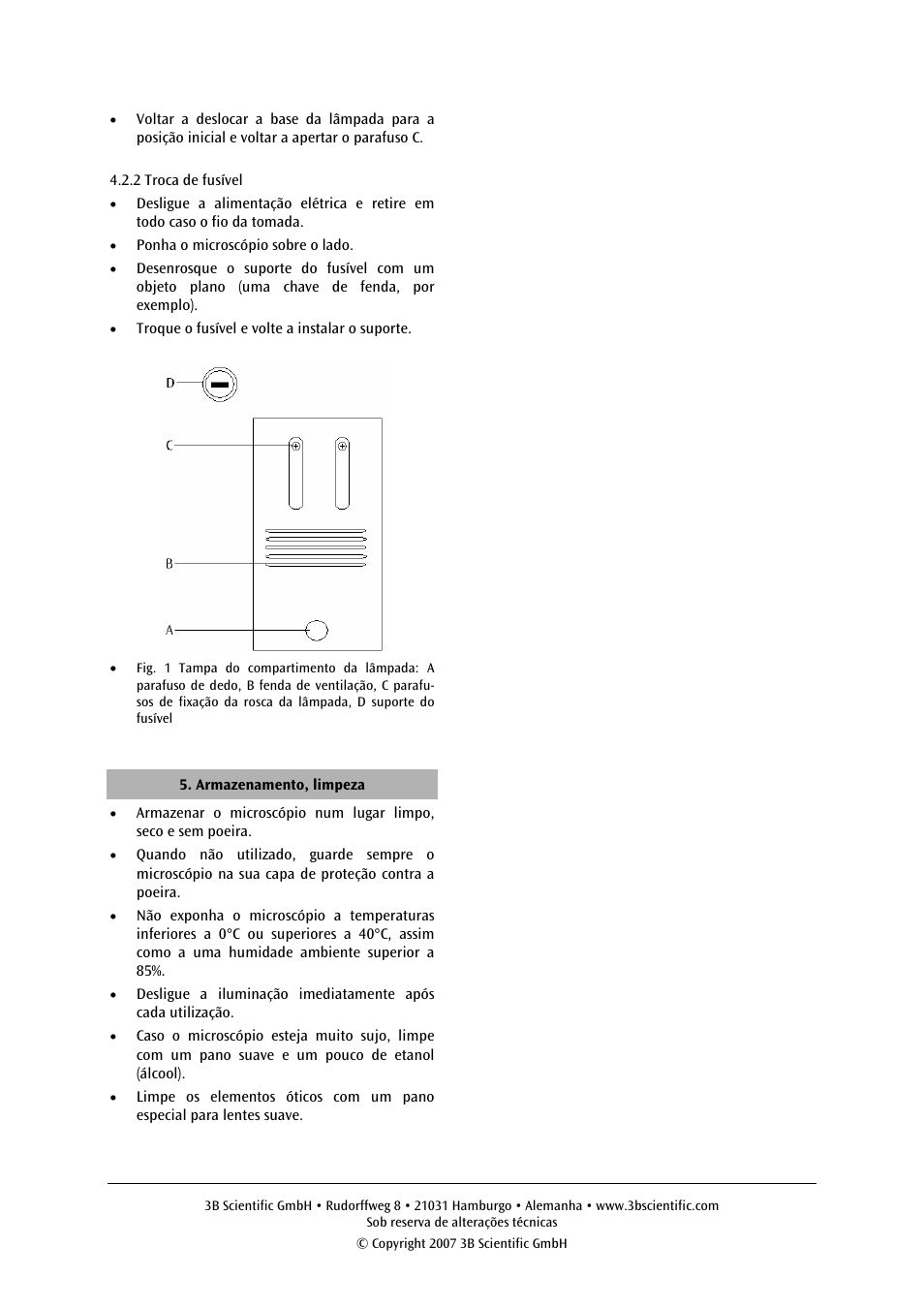 3B Scientific Binocular Microscope Model 400 User Manual | Page 18 / 18