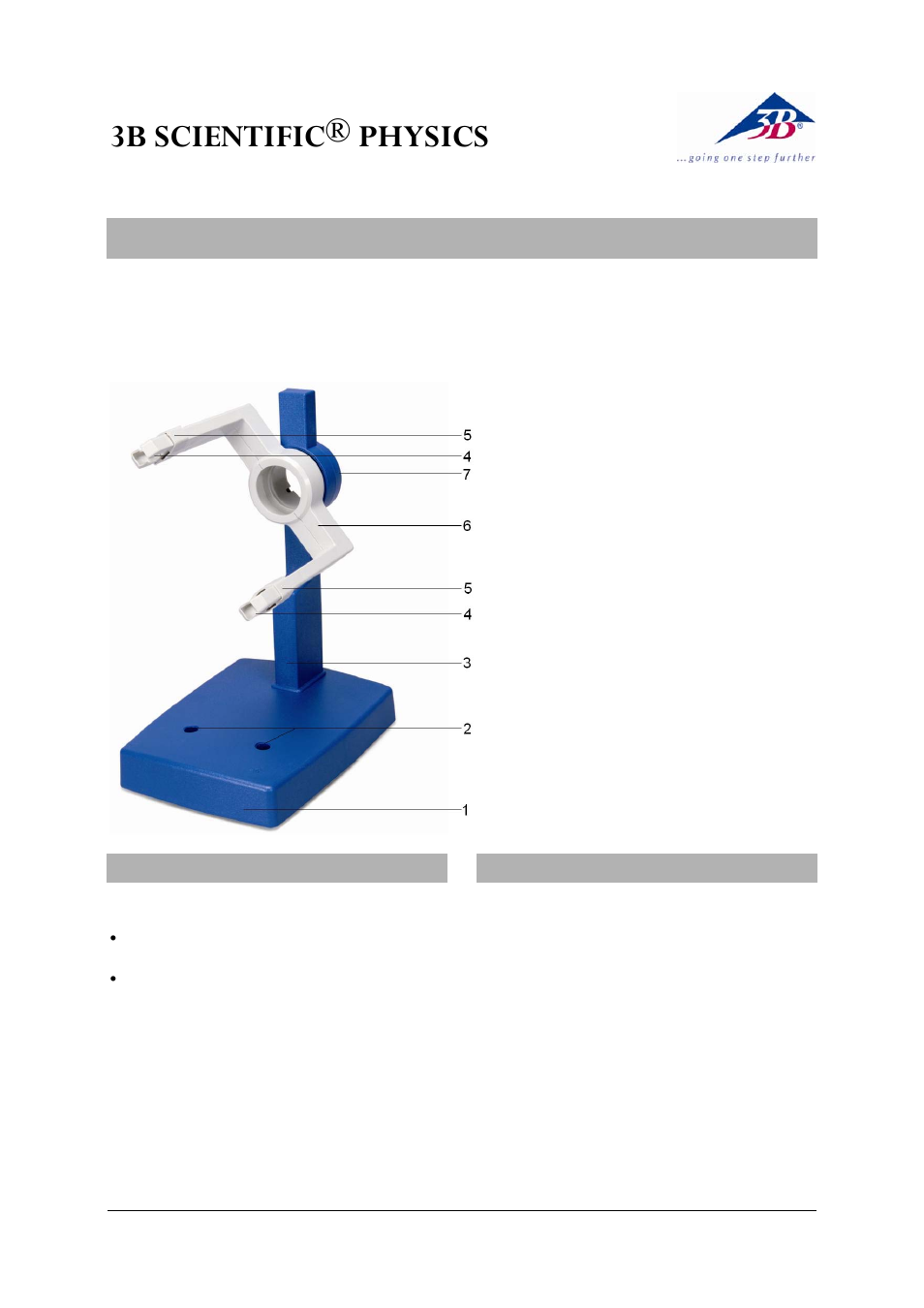 3B Scientific Teltron Tube Holder D User Manual | 2 pages