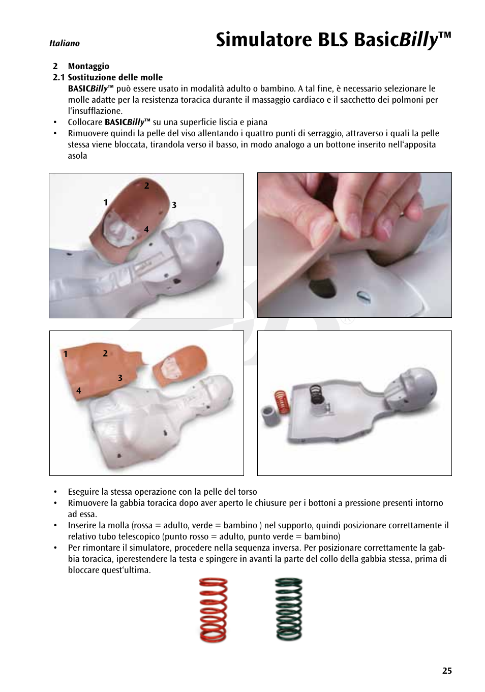 Simulatore bls basic billy | 3B Scientific Basic life support simulator “Basic Billy” User Manual | Page 25 / 48