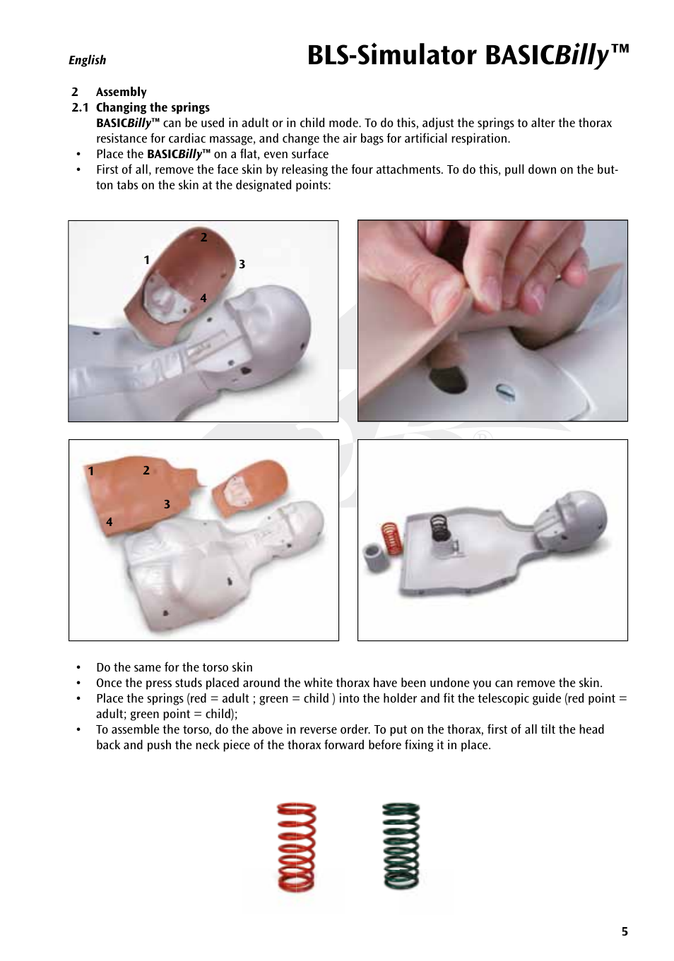 Bls-simulator basic billy | 3B Scientific Basic life support simulator “Basic Billy” User Manual | Page 5 / 48
