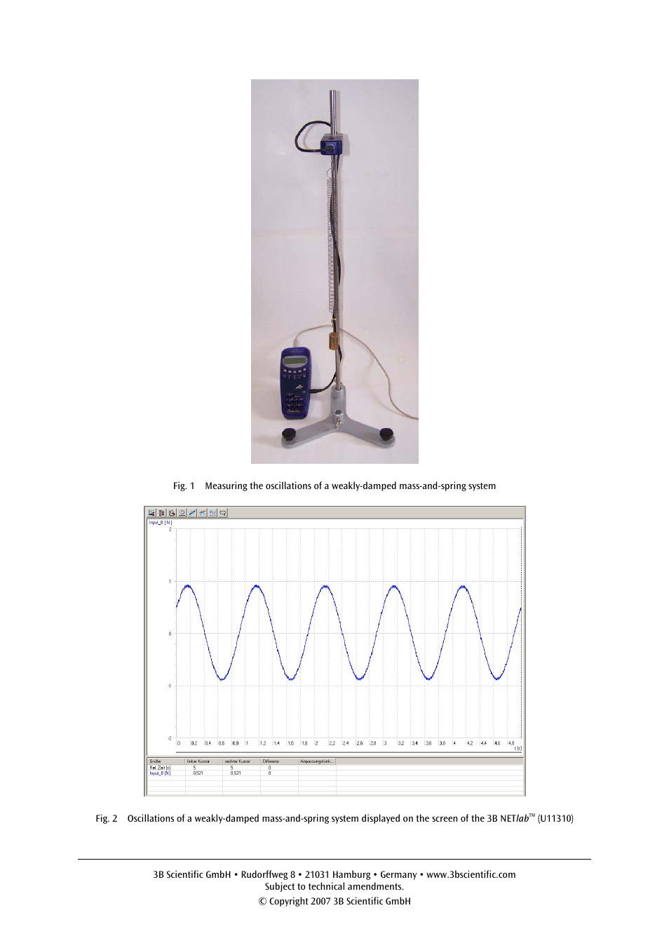 3B Scientific Force Sensor, ±50 N User Manual | Page 3 / 4