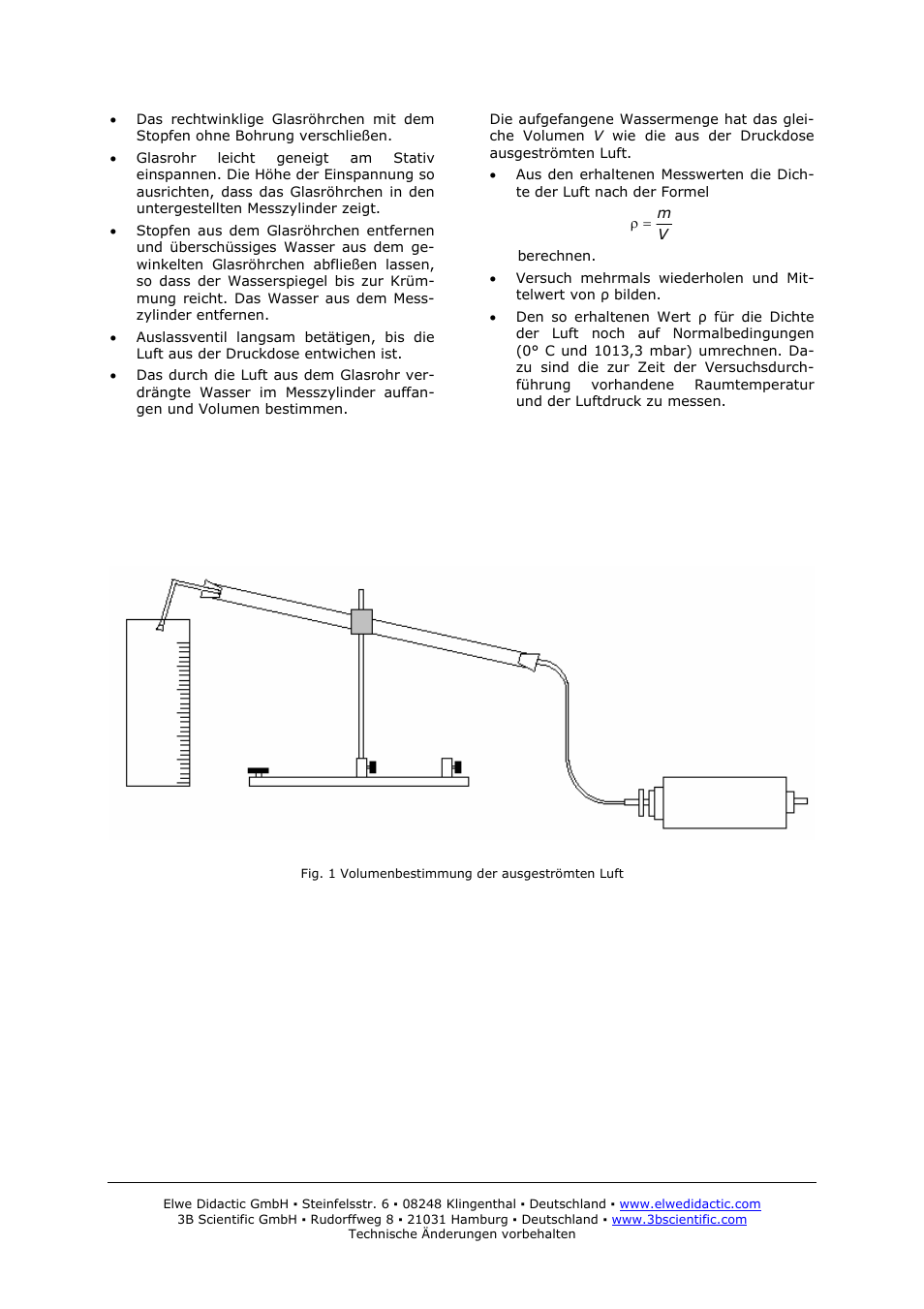 3B Scientific Pressure Container for Determining Weight of Air User Manual | Page 2 / 12