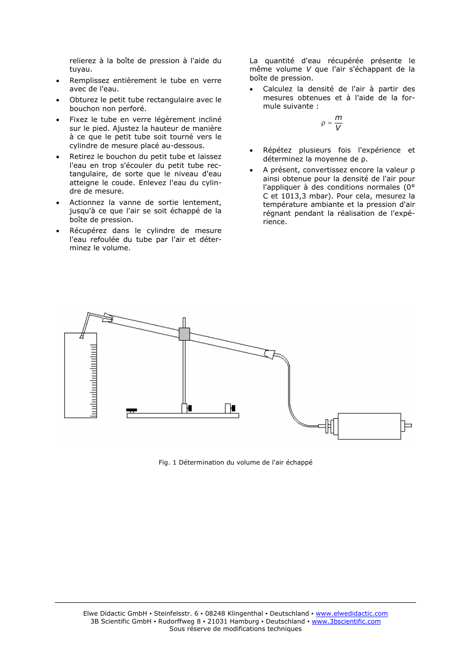 3B Scientific Pressure Container for Determining Weight of Air User Manual | Page 6 / 12