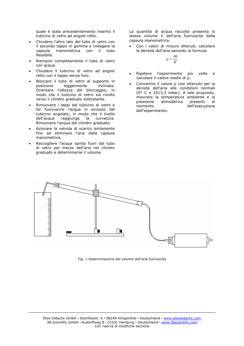 3B Scientific Pressure Container for Determining Weight of Air User Manual | Page 8 / 12