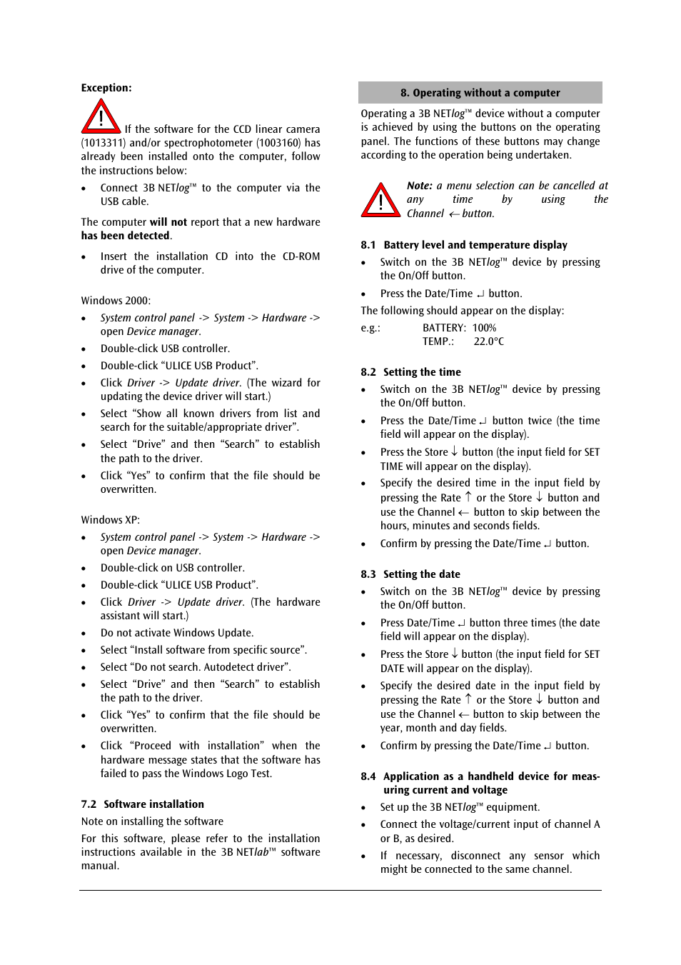 3B Scientific 3B NETlog™ with Ethernet Port (230 V, 50__60 Hz) User Manual | Page 5 / 12