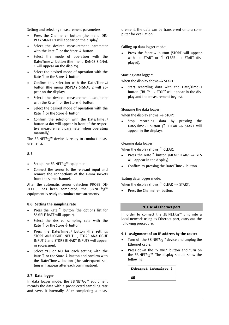 3B Scientific 3B NETlog™ with Ethernet Port (230 V, 50__60 Hz) User Manual | Page 6 / 12
